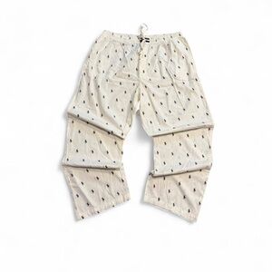 Polo by Ralph Lauren Cream Patterned Pajama Pants